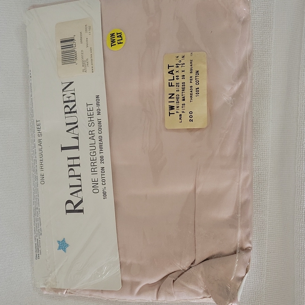 NIP Ralph Lauren twin flat sheet